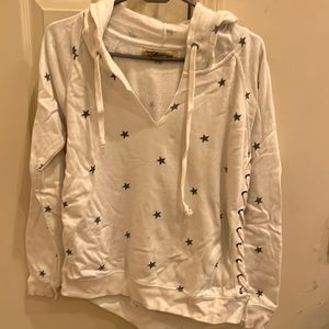 Vintage Havana white hooded sweatshirt. Size small